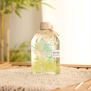 潮思匯干花浮游花瓶永生花植物標本繡球花束畢業(yè)女生生日母親節日禮物 夏竹200ml 送精美禮盒+禮袋+燈串+賀卡