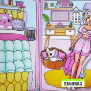 柯霸安靜書(shū)全套 玩偶之家手工DIY裁剪女孩貼紙小公主卡通紙片人玩具 玩偶之家