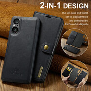 適用SONY索尼Xperia1V/5V兩折錢包手機(jī)殼Xperia10V防摔全包保護(hù)套 兩折錢包款皮套【黑色】 SONY索尼Xperia 1V