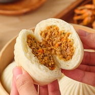 冶春食品 揚(yáng)州包子燒麥 速凍包子食品早餐半成品面點(diǎn)燒賣燒麥糯米兒童包子 蟹黃肉包300g/袋