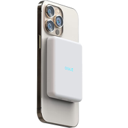 OISLE【3C認證】磁吸充電寶Magsafe適用蘋(píng)果16iPhone15外置電池14ProMax無(wú)線(xiàn)充電器13mini超薄小巧便攜 MP280白色8000毫安 iphone 16～12全系通用