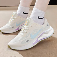 耐克（NIKE）鞋子女跑步鞋2025春季新款Journey Run慢跑鞋緩震輕便透氣運(yùn)動鞋 HV1798-141-帆白/冰川藍(lán) 38.5