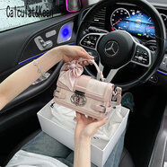 CALCULAT&KEENCK女包手提包休閑2025七夕時(shí)尚百搭單肩斜挎包高級感小方包 粉色