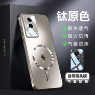 及派榮耀GT手機殼榮耀gtPro磨砂保護套新款honor GT保護套鏡頭全包防摔男女后外殼 【鈦金灰 升級磁吸款】四邊散熱 鏡頭全包 榮耀 GT