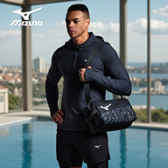 美津濃（MIZUNO）游泳包干濕分離收納防潑水包男女手提大容量運(yùn)動游泳裝備C002黑