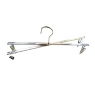 玉憬熙【5個(gè)裝】不銹鋼4夾褲架十字褲夾折疊衣架曬牛仔晾曬架四夾衣夾子 4夾衣架 5個(gè)