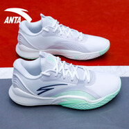 anta kids安踏神盾一代籃球鞋男2025春季新款高幫護踝星軌氣墊減震運動(dòng)鞋子 1107-1紙莎白/沙?；?43