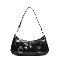 MEDYST潮流小眾個(gè)性感辣妹風(fēng)腋下包時(shí)尚百搭多口袋單肩斜挎包女 黑色