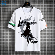 結盟者短袖T恤FATE周邊二次元衣服日系動(dòng)漫印花男女半袖五分袖寬松潮流 【01】 S 90-100斤內