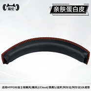 貓倫適用HyperX金士頓颶風(fēng)2耳罩極度未知颶風(fēng)二耳機套暴風(fēng)天箭阿爾法s頭戴式耳機耳罩替換麥克風(fēng)頭梁 黑紅線(xiàn)頭梁一條【需拆機焊線(xiàn)】