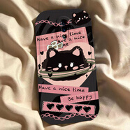 赫致鎖鏈貓狗opporeno手機殼新款reno2z男女款renoZ軟硅膠保護套reno2升降攝像頭rone10倍變焦版全包防 黑色【鎖鏈貓】單殼 OPPO Reno 10倍變焦版