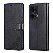 雅尊仕 OPPO Reno13手機殼翻蓋式皮套PKM110雙面前后全包保護套5G防摔側翻插卡軟硅膠殼男女商務(wù)錢(qián)包款 OPPO Reno13【 黑色】