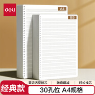 得力（deli）A4/60張英語活頁本替芯30孔筆記本子活頁紙考研作業(yè)本單本NA460-2