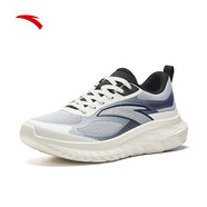 安踏男鞋運動(dòng)鞋男春夏季新款網(wǎng)面透氣軟底輕便舒適休閑戶(hù)外跑步鞋子男 （輕云系類(lèi)透氣款）霧灰/象牙白 40