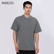 MARKLESS【安心品質(zhì)】7A抗菌T恤男士夏季寬松短袖 3645 深空灰新 L