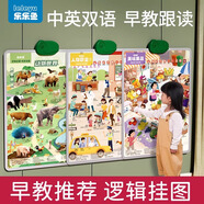 樂(lè)樂(lè)魚(yú)（leleyu）早教有聲場(chǎng)景邏輯掛圖寶寶認(rèn)知啟蒙學(xué)習(xí)墻貼玩具男孩女孩生日禮物