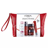 歐萊雅（LOREAL）光學(xué)嫩膚五件套裝卸妝日晚眼霜精華 送化妝包 240mL