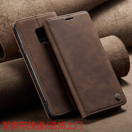 炫浪三星S9手機殼磁吸插卡s9+全包邊防摔S8保護套s8+翻蓋式SM-G9600皮套Galaxy S7復古商務(wù)創(chuàng  )意s7e外殼 【黑色】 三星GalaxyS8