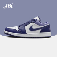 耐克（NIKE）【潮】Air Jordan aj1 Low板鞋男子低幫透氣休閑耐磨運(yùn)動籃球鞋 553558-515 白紫 40