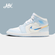 耐克（NIKE）【潮】女鞋Air Jordan中高幫aj1減震休閑透氣防滑運動籃球板鞋 FQ9117-400 冰雪奇緣 37.5