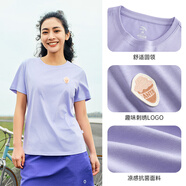 安踏冷萃T丨抗菌短袖t恤女款夏季優(yōu)可絲透氣正肩半袖休閑運動(dòng)上衣