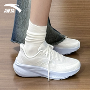 安踏（ANTA）女鞋運動鞋新款網(wǎng)面透氣鞋子輕便百搭回彈休閑鞋專業(yè)訓練跳繩鞋女 【飛羽】紙莎白（透氣網(wǎng)面） 38.5