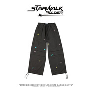 STAR WALK SOLDIERSTARWALK SOLDIER 雅丹風(fēng)刺繡工裝褲 深灰 L