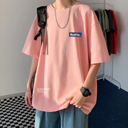 100%純棉印花T恤2-300斤潮牌大碼男裝ins夏季時尚潮流休閑上衣 F2卡其 6XL 【260-300斤】