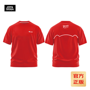 JOY&DOGA“35711”夢(mèng)想系列文化衫 夏季短袖T恤 紅色圓領(lǐng)B款 XL
