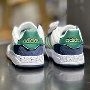 Adidas阿迪達斯NEO男鞋夏季新款運動鞋HOOPS 2文化籃球鞋低幫板鞋休閑鞋 JQ5047/白色綠藏青藍 40.5