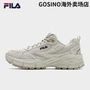 斐樂（FILA）情侶老爹鞋春季新款銀色運動鞋休閑鞋銀齒鞋女鞋復(fù)古跑鞋 【男】燕麥棕-OA 42.5
