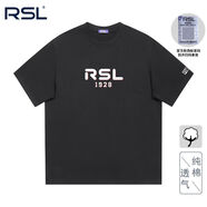 亞獅龍羽毛球服正品T恤純棉夏季寬松時(shí)尚男女同款情侶2025新款上衣 【黑色】印花28 S