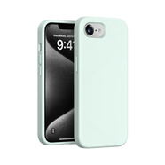 GDMX蘋果16E手機(jī)殼新款iPhone16e保護(hù)套情侶款輕奢防摔簡(jiǎn)約手機(jī)套液態(tài)硅膠不沾灰純色精孔全包保護(hù)殼 蘋果16E【曼波綠】鏡頭大孔