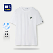 海瀾之家（HLA）t恤男夏季新款圓領(lǐng)純色百搭涼感舒適透氣短袖T恤衫男休閑上衣男裝 本白3P -涼感/抑菌防螨 L 175/92A