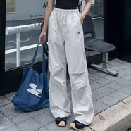 方糖姑娘初高中學(xué)生休閑褲2025新款少女大童夏季青少年直筒褲子時(shí)尚運(yùn)動(dòng)褲 【工裝褲】7130D灰色夏季薄款 L （105-120斤）