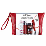 歐萊雅（LOREAL）光學(xué)嫩膚五件套裝卸妝日晚眼霜精華 送化妝包 240mL
