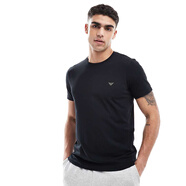 ARMANI/阿瑪尼 EA 男士簡(jiǎn)約休閑時(shí)尚短袖圓領(lǐng)T恤111267 CC717 黑色圓領(lǐng) L
