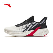 安踏（ANTA）城際丨跑步鞋男款網(wǎng)面透氣緩震輕質(zhì)中考體測跑鞋 象牙白/基礎黑-1 40