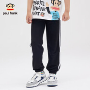 大嘴猴（paul frank）童裝兒童休閑長褲2025夏款舒適透氣男女童時尚百搭中大童外穿運動 黑色 120