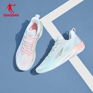 喬丹FE3.0籃球鞋男2025新款秋冬減震耐磨巭TURBO回彈實(shí)戰球鞋運動(dòng)鞋男 (鴛鴦配色)喬丹白/花蜜粉/輕綠色 40.5