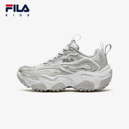FILAKIDS斐樂(lè)童鞋兒童跑步鞋25春男大童復(fù)古舒適運(yùn)動(dòng)鞋 斐樂(lè)白/風(fēng)鈴灰-WA 38 38 /內(nèi)長(zhǎng)24.0cm