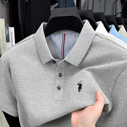 圣大保羅;SANTA BARBARA POLO & RACQUET CLUB圣大保羅SANTA BARBARA POLO & RACQUET CLUB100純棉短袖男翻領(lǐng)夏 SYD25839淺灰 SY