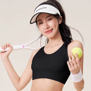 悅步運動(dòng)短裙網(wǎng)球裙女速干羽毛球服運動(dòng)套裝健身跑步百褶裙半身短裙 高強度黑色文胸 S 【建議體重90-100斤】