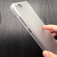 小米（MI）原裝適配note3手機殼磨砂pc透明硬殼防摔套后蓋半包外殼潮 小米note3 透明磨砂硬殼+支架