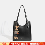 喵小姐七夕情人節(jié)禮物送包包新款托特包百搭大包單肩包通勤大容量腋下包 黑色(質(zhì)感軟皮氣質(zhì)高檔手拎包) 高級(jí)感復(fù)古休閑大容量上課學(xué)生包