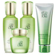 百雀羚（PECHOIN）護膚套裝水清漾4件套潔面水乳霜補水保濕舒緩品質(zhì)國貨
