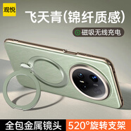 觀悅【首創(chuàng)金絲銀錦支點(diǎn)殼】適用華為Mate70pro+手機(jī)殼mate70pro優(yōu)享版保護(hù)套磁吸旋轉(zhuǎn)支架手感防摔殼 【飛天青】輕奢手感丨超薄又防摔丨原機(jī)錦纖 華為Mate70pro/優(yōu)享版/pro+通用