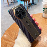 華為（HUAWEI）碳纖維鐳射保時捷適用華為mate70pro手機殼榮耀magic6p5090手機套 石墨黑鐳射碳纖維紋秒變保時捷 榮耀Magic7