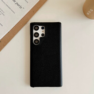 三星（SAMSUNG）【原裝品質(zhì)】S23Ultra荔枝紋手機(jī)殼S20殼S21保護(hù)套S22簡約note20 荔枝紋 黑色 三星A22