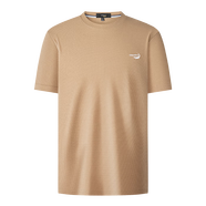 鱷魚(yú)恤（CROCODILE）短袖t恤男士夏季圓領(lǐng)純色簡(jiǎn)約輕薄透氣半袖T恤衫 卡其色 M